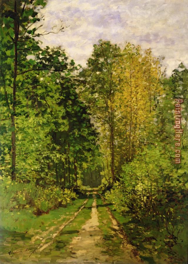 Claude Monet Wooded Path